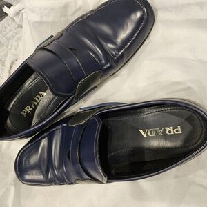 Prada Men's Navy Loafers